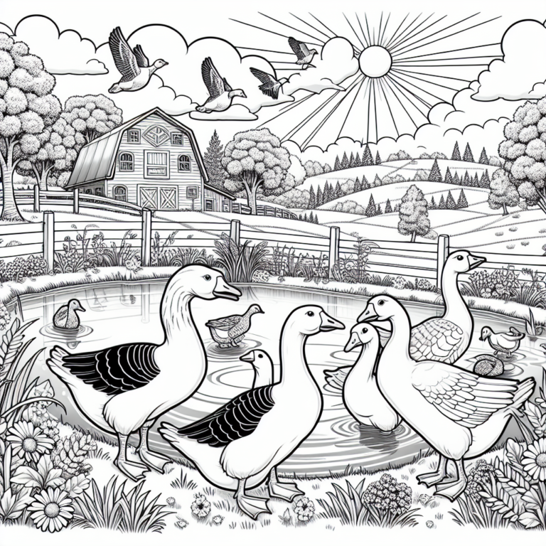 Farm animals – Geese