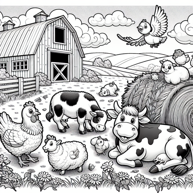 Farm animals – Hay bales