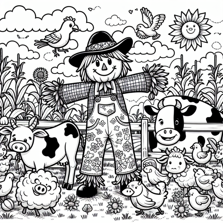 Farm animals – Scarecrows